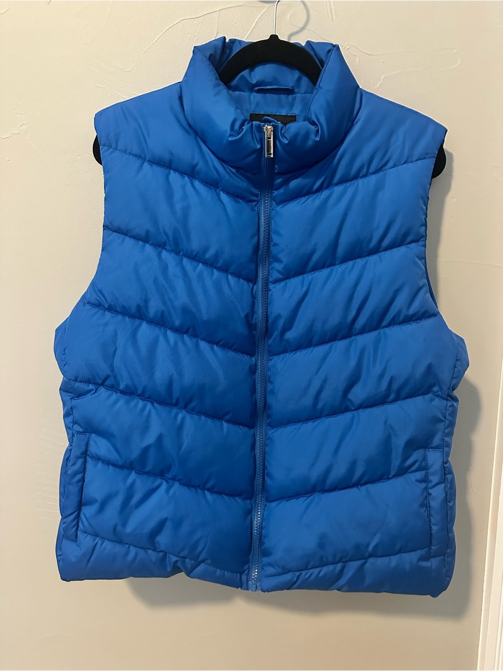 Blue Quilted Puffer Vest - women’s Jackets & Coats